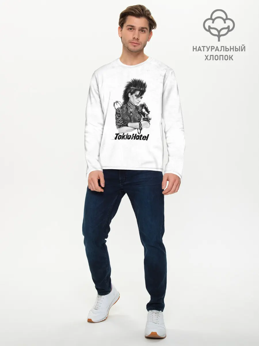 Мужской лонгслив базовый / Tokio Hotel (P007_P004ooo1821327, P004ooo1821327)
