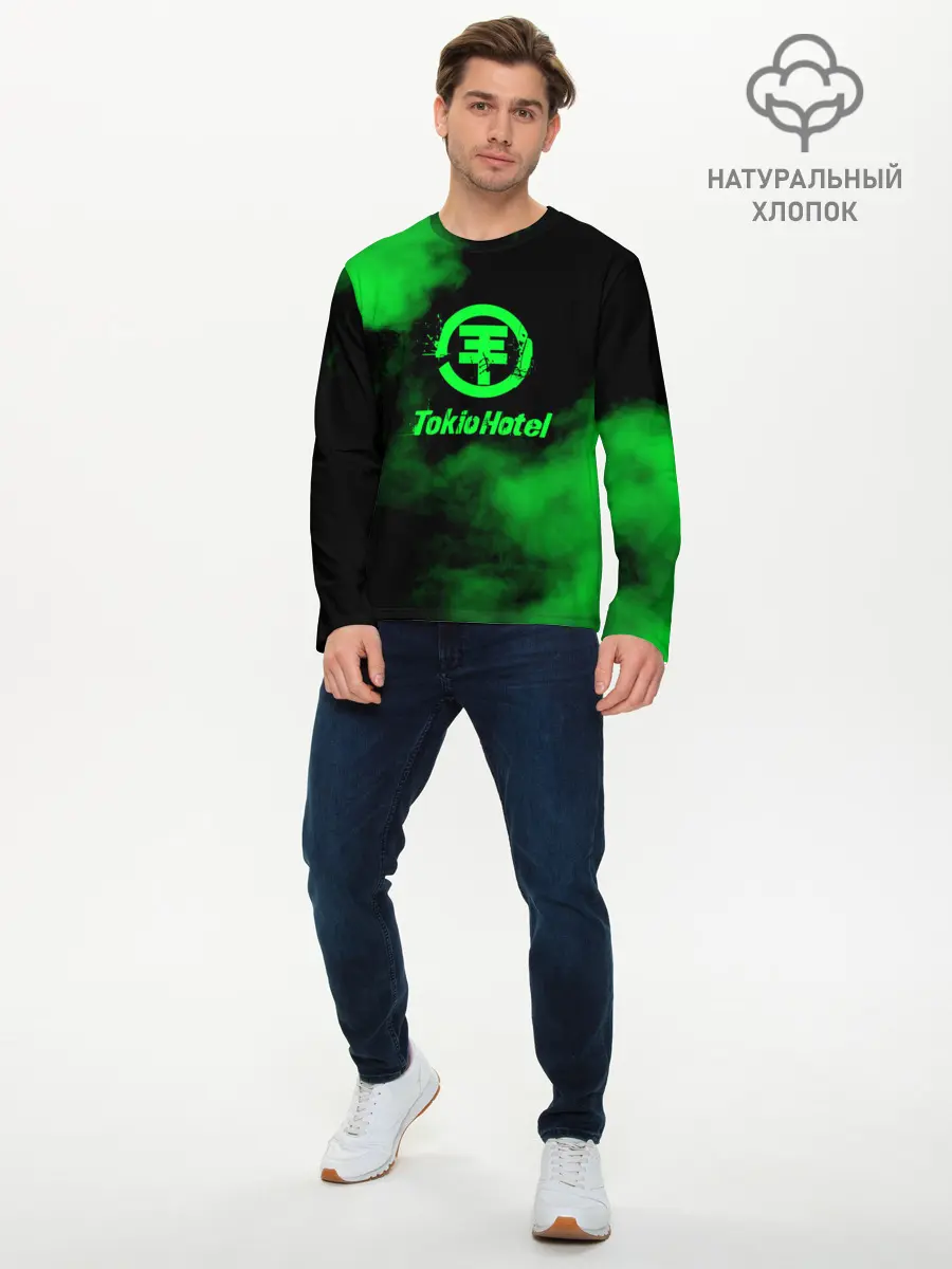 Мужской лонгслив базовый / Tokio Hotel (P007_P004ooo1821335, P004ooo1821335)
