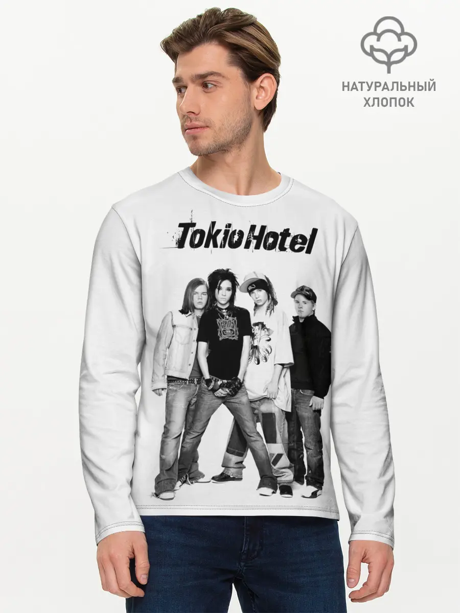 Мужской лонгслив базовый / Tokio Hotel (P007_P004ooo1821495, P004ooo1821495)