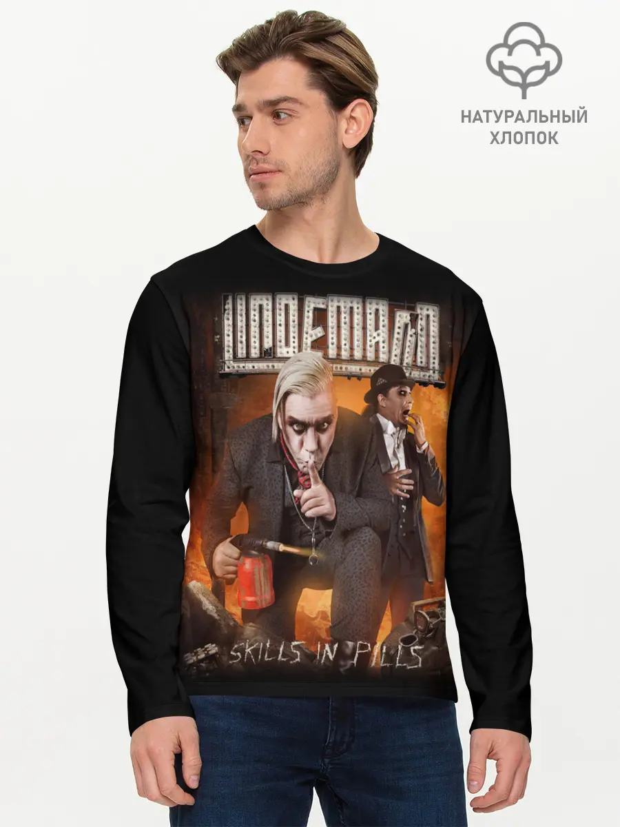 Мужской лонгслив базовый / Rammstein (P007_P004ooo1820221, P004ooo1820221)