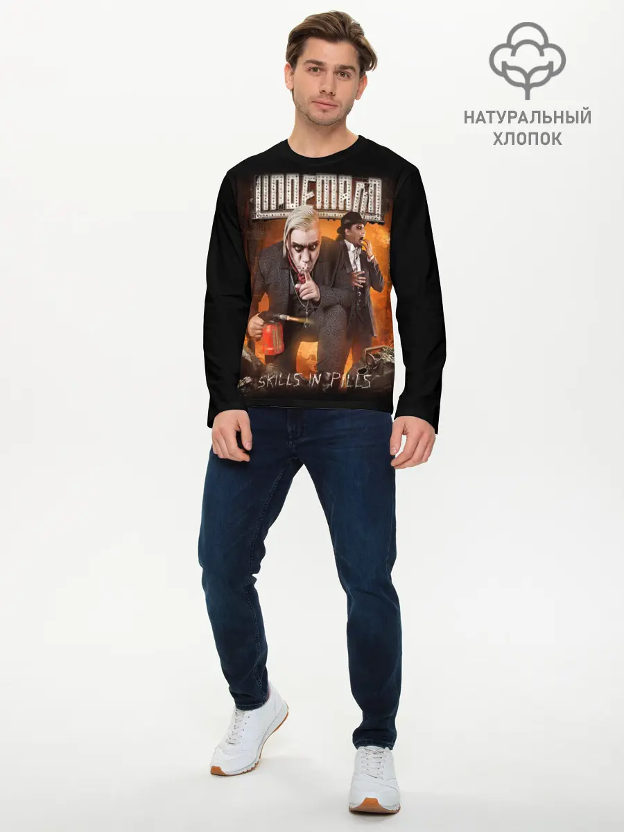 Мужской лонгслив базовый / Rammstein (P007_P004ooo1820221, P004ooo1820221)