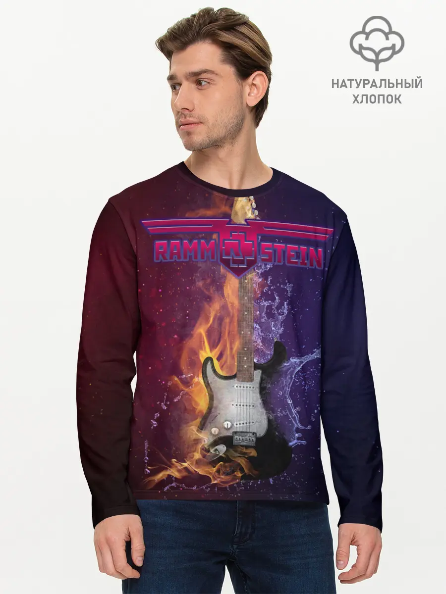 Мужской лонгслив базовый / Rammstein (P007_P004ooo1820633, P004ooo1820633)