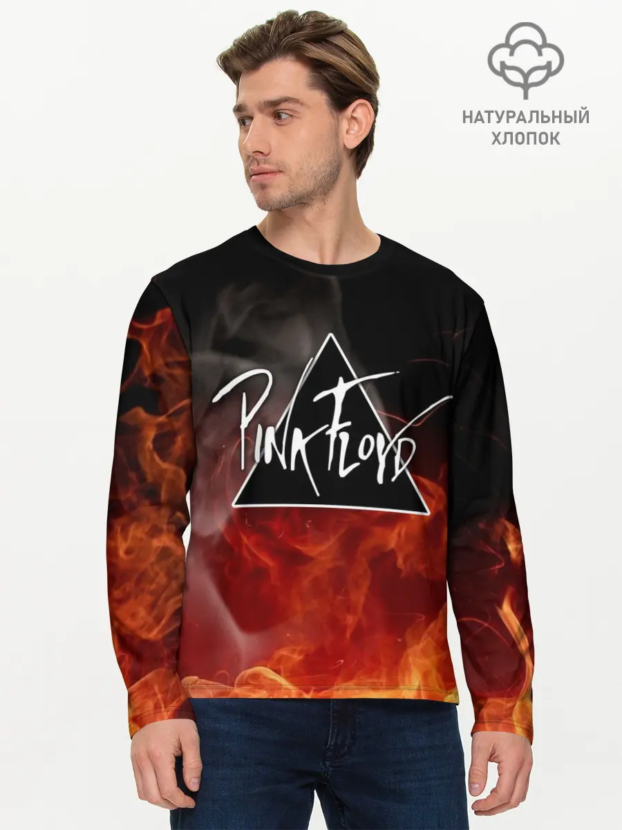 Мужской лонгслив базовый / PINK FLOYD (P007_P004ooo1824331, P004ooo1824331)