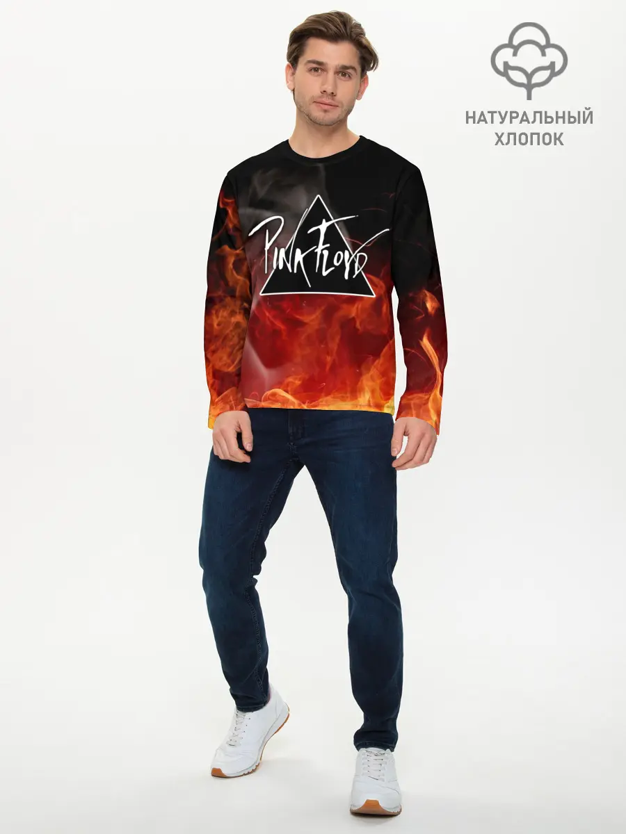 Мужской лонгслив базовый / PINK FLOYD (P007_P004ooo1824331, P004ooo1824331)