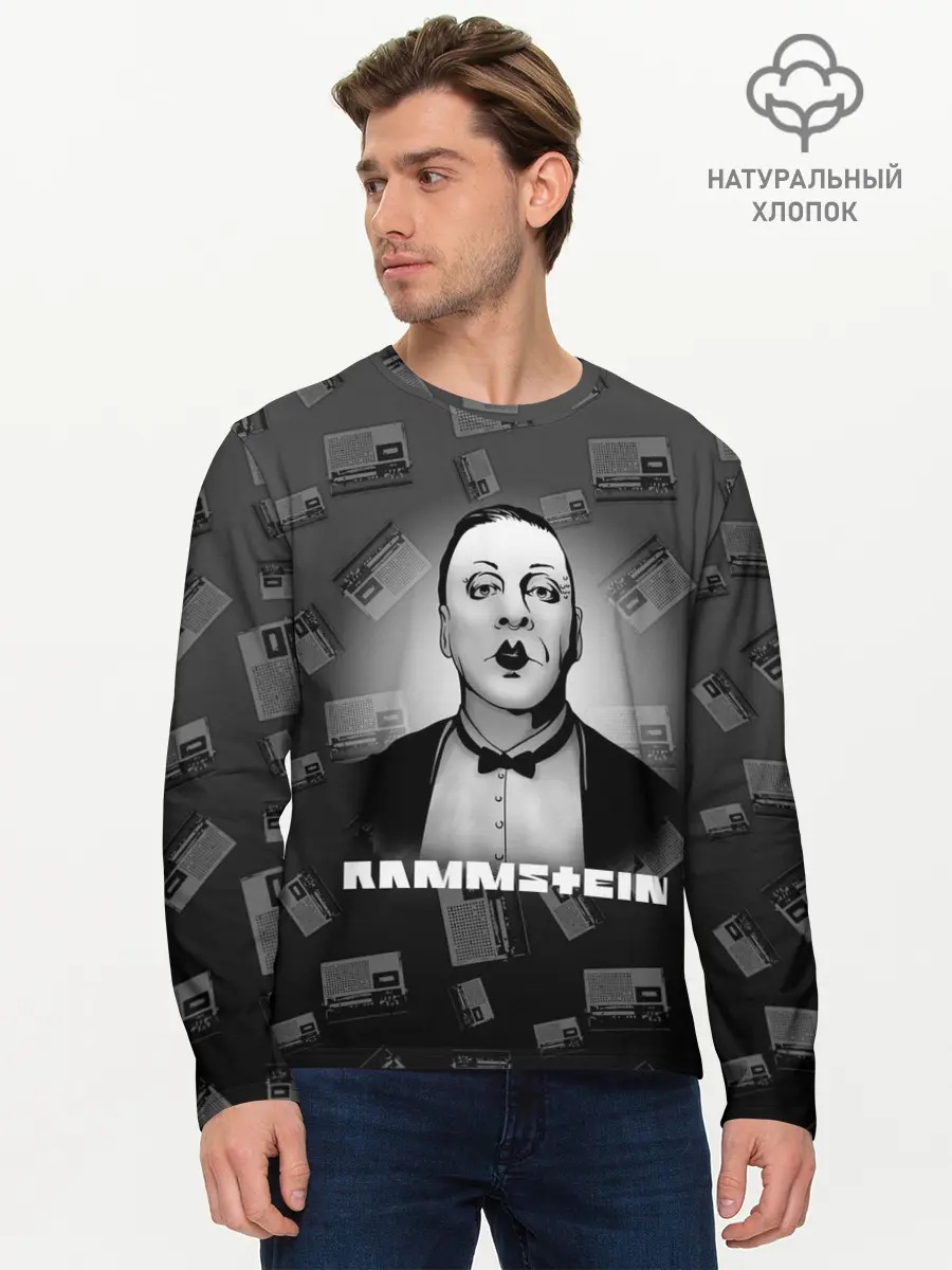 Мужской лонгслив базовый / Rammstein (P007_P004ooo1823957, P004ooo1823957)