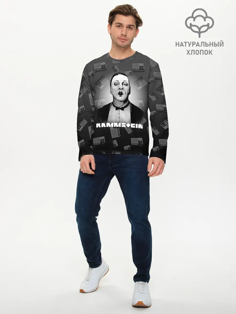 Мужской лонгслив базовый / Rammstein (P007_P004ooo1823957, P004ooo1823957)
