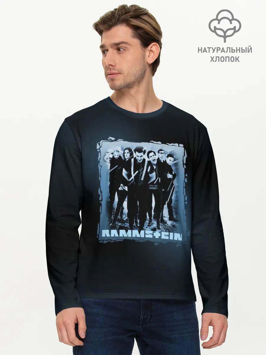 Мужской лонгслив базовый / Rammstein (P007_P004ooo1824071, P004ooo1824071)
