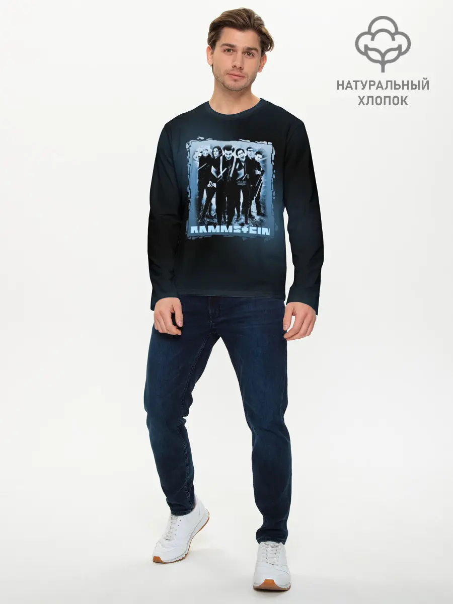 Мужской лонгслив базовый / Rammstein (P007_P004ooo1824071, P004ooo1824071)