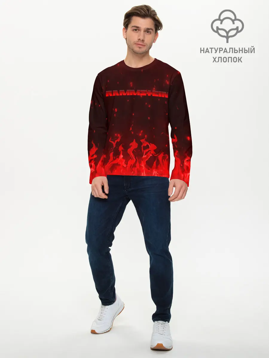 Мужской лонгслив базовый / Rammstein (P007_P004ooo1827733, P004ooo1827733)
