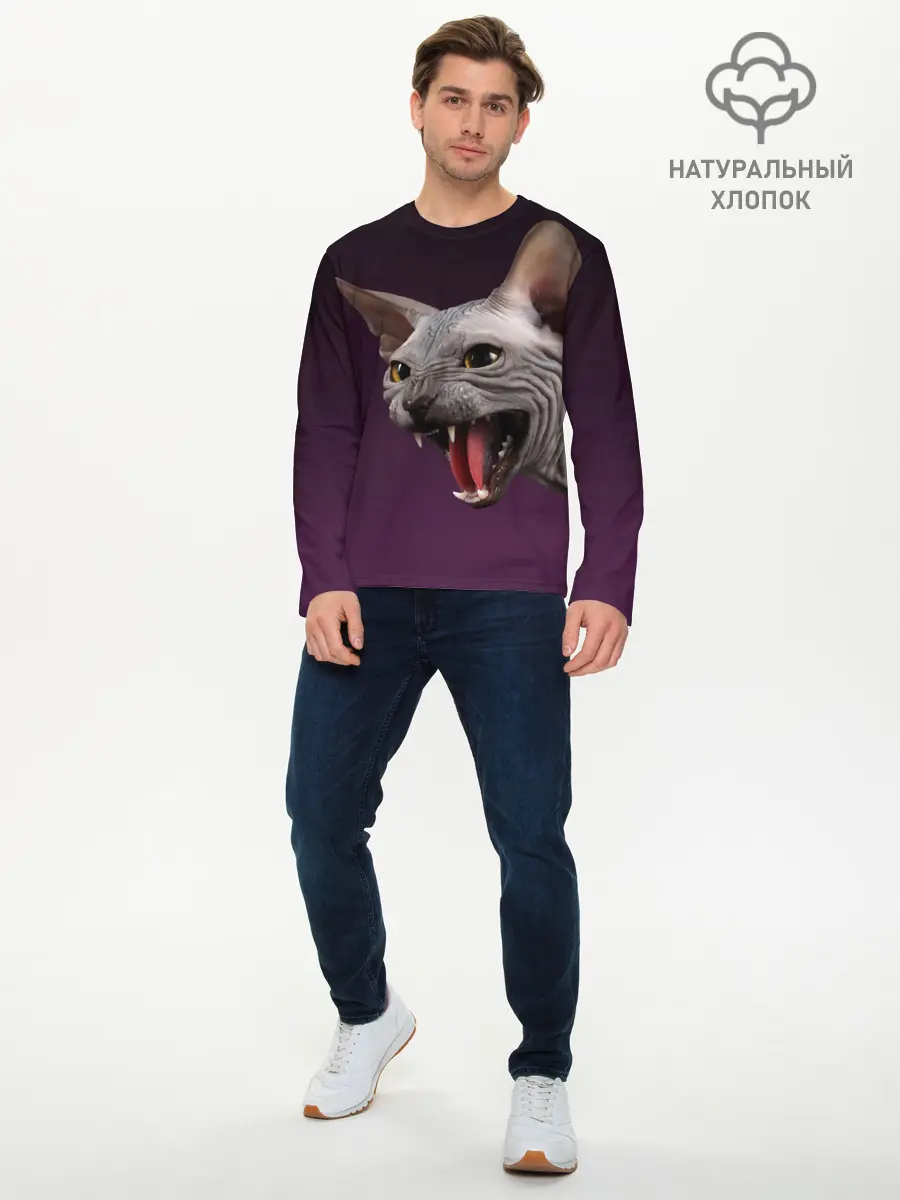 Мужской лонгслив базовый / Сфинкс (P007_P004ooo1828279, P004ooo1828279)