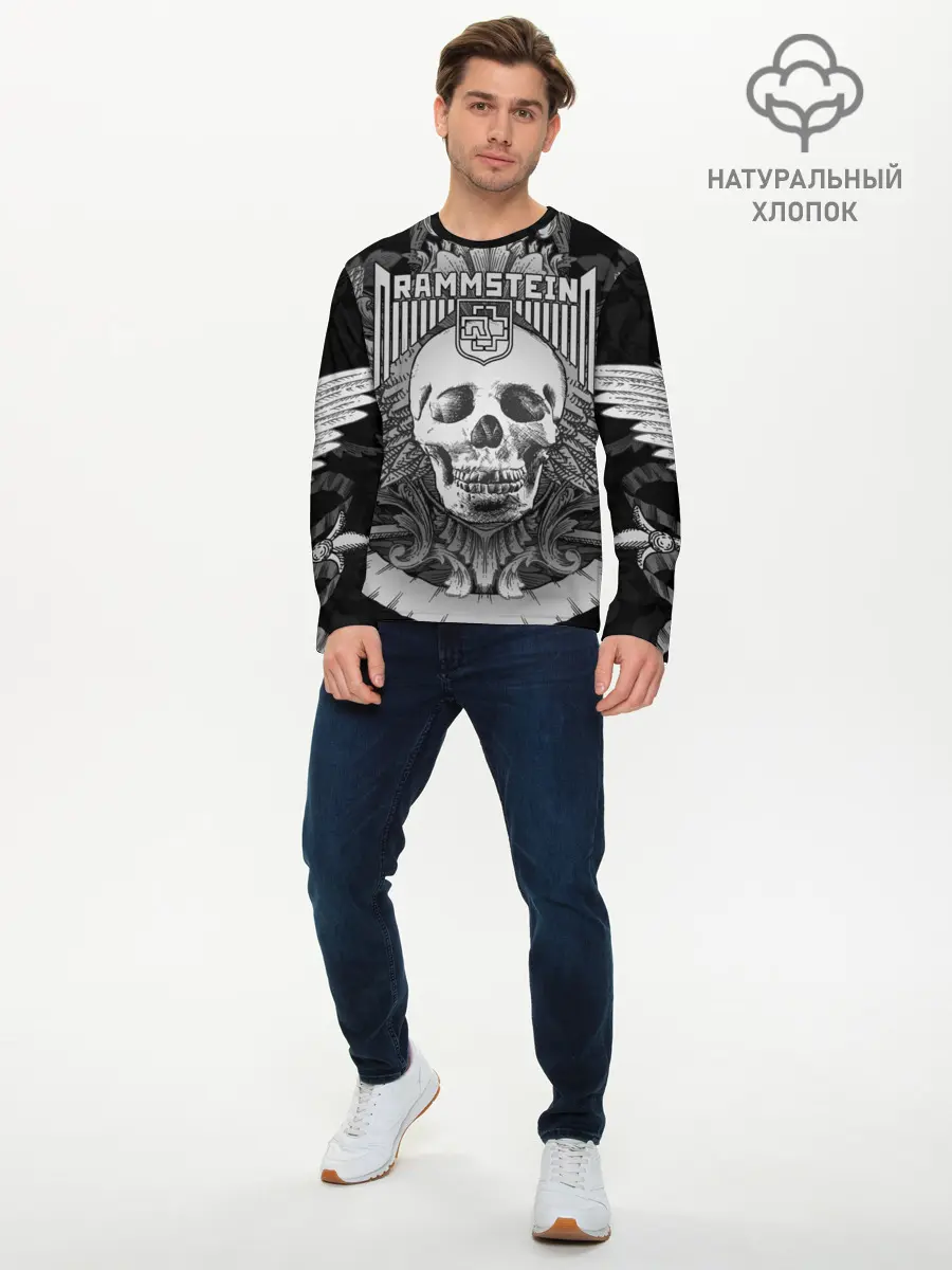 Мужской лонгслив базовый / Rammstein (P007_P004ooo1825879, P004ooo1825879)