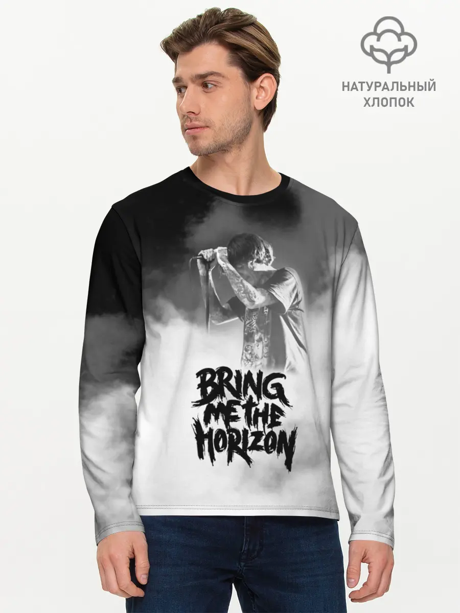 Мужской лонгслив базовый / Bring Me the Horizon (P007_P004ooo1826213, P004ooo1826213)