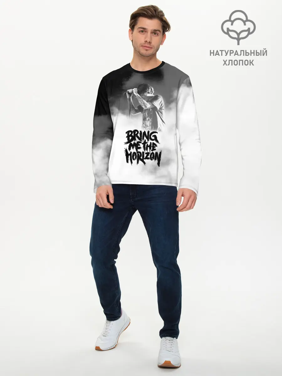 Мужской лонгслив базовый / Bring Me the Horizon (P007_P004ooo1826213, P004ooo1826213)