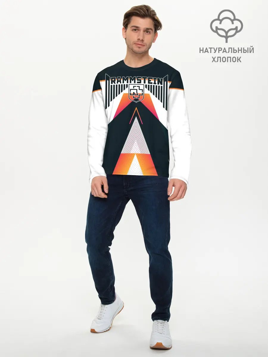 Мужской лонгслив базовый / Rammstein (P007_P004ooo1826301, P004ooo1826301)