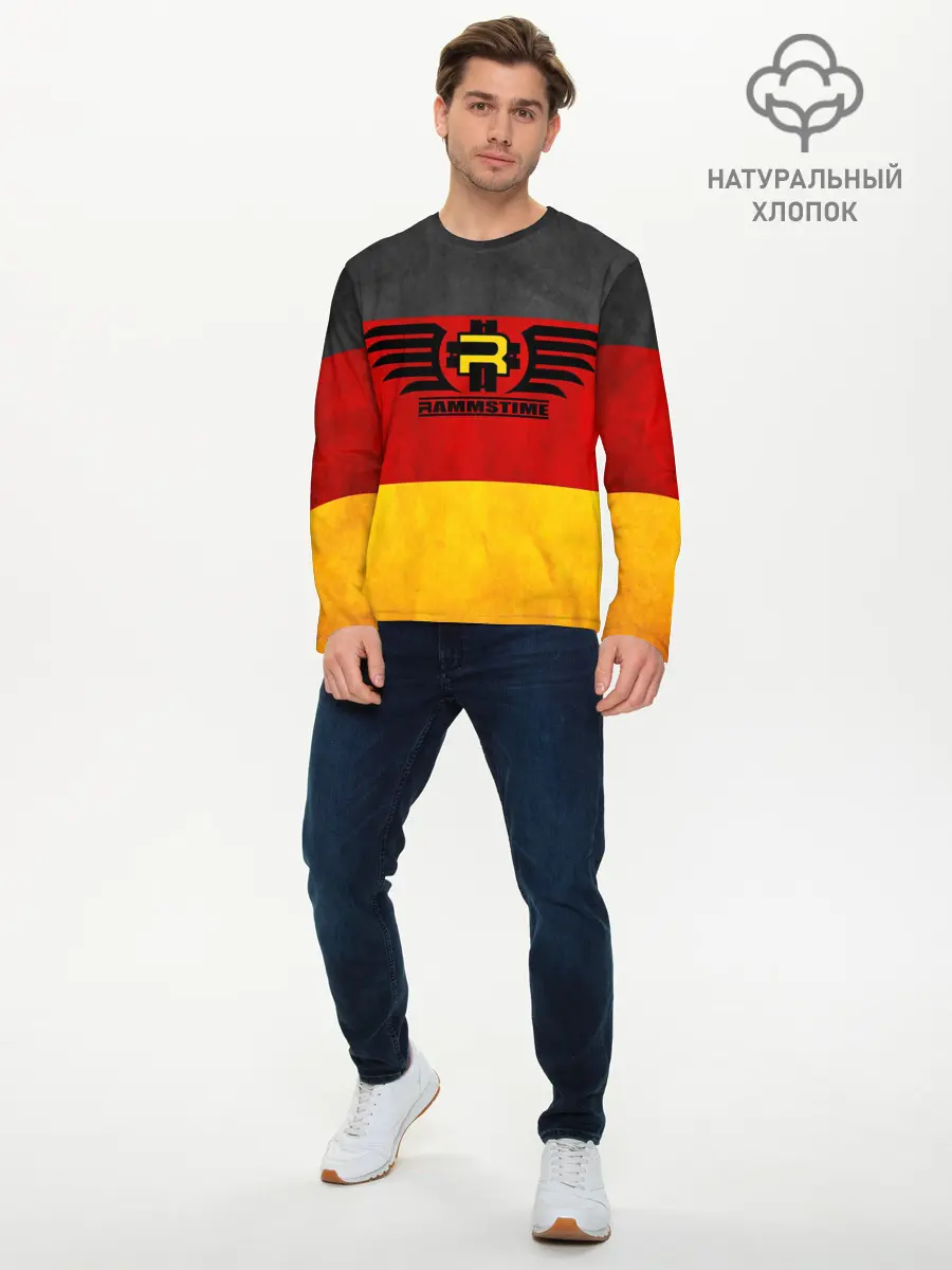 Мужской лонгслив базовый / Rammstein (P007_P004ooo1826335, P004ooo1826335)