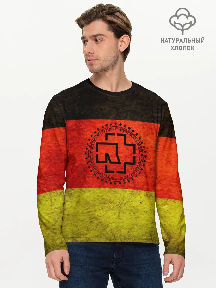 Мужской лонгслив базовый / Rammstein (P007_P004ooo1826355, P004ooo1826355)