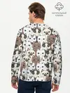 Мужской лонгслив базовый / Котики (P007_P004ooo1826759, P004ooo1826759)