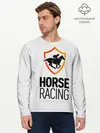 Мужской лонгслив базовый / Horse racing (P007_P004ooo1829149, P004ooo1829149)