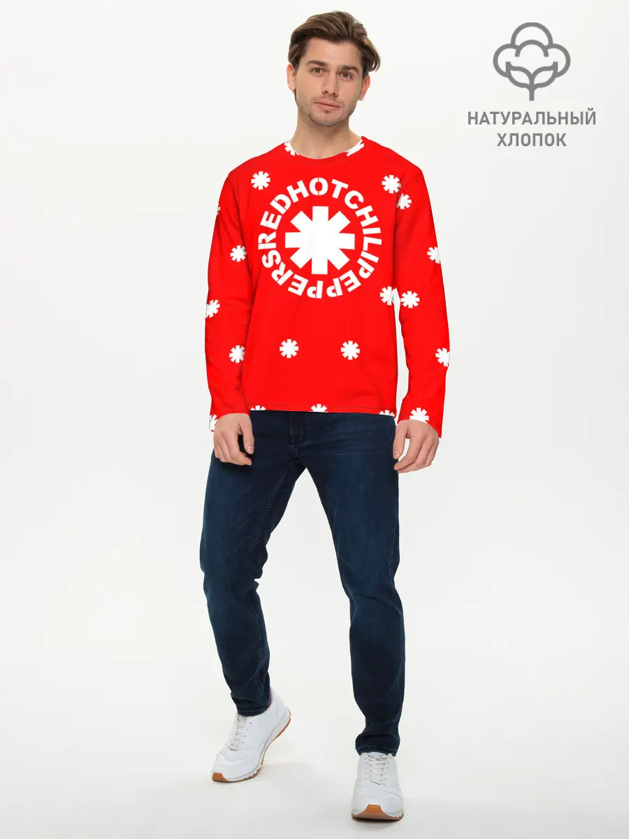 Мужской лонгслив базовый / RED HOT CHILI PEPPERS (P007_P004ooo1831927, P004ooo1831927)