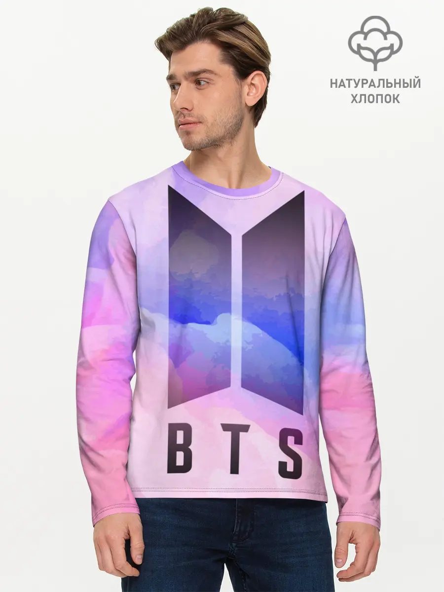 Мужской лонгслив базовый / BTS (P007_P004ooo1830233, P004ooo1830233)