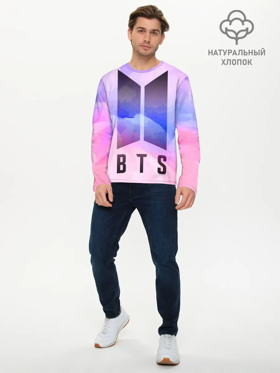 Мужской лонгслив базовый / BTS (P007_P004ooo1830233, P004ooo1830233)