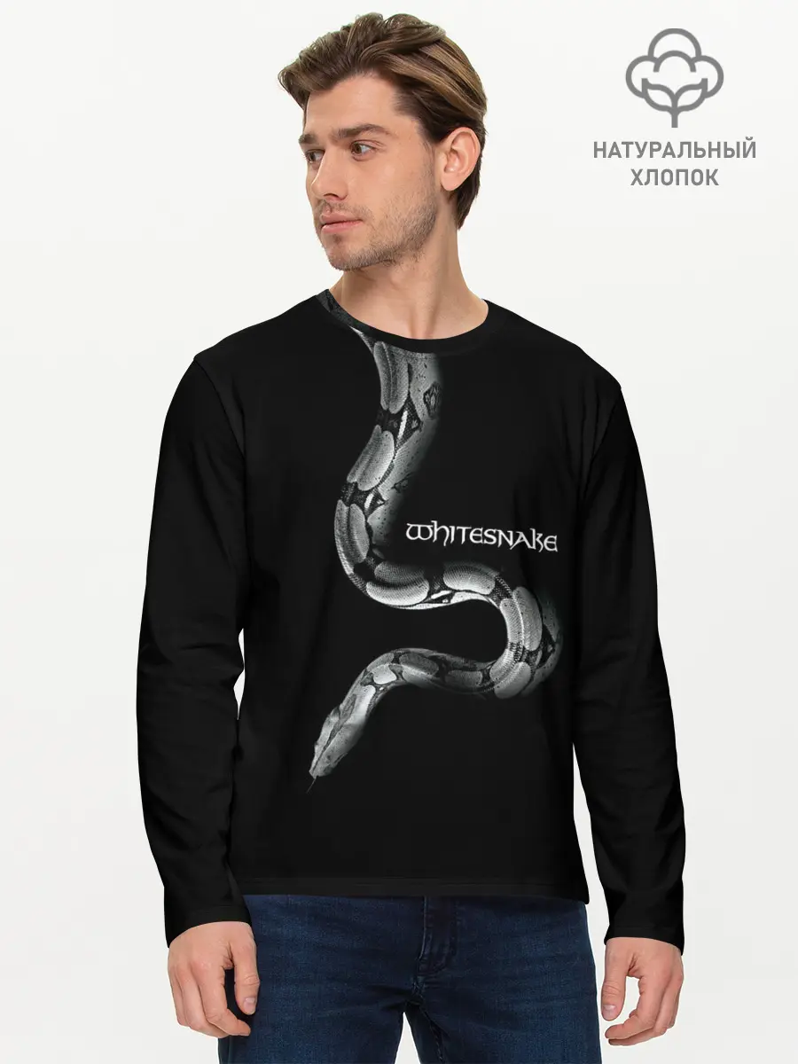 Мужской лонгслив базовый / WHITESNAKE (P007_P004ooo1836493, P004ooo1836493)