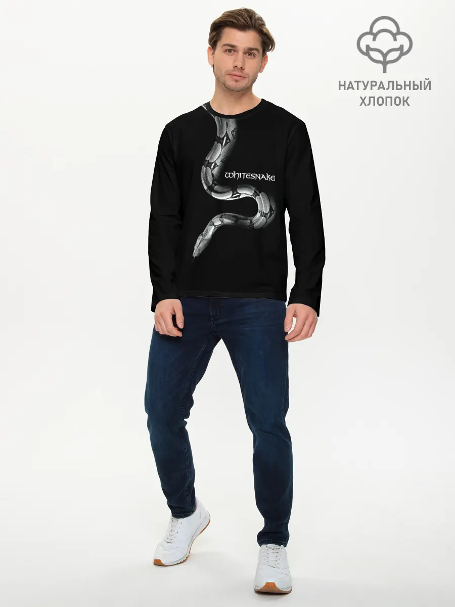 Мужской лонгслив базовый / WHITESNAKE (P007_P004ooo1836493, P004ooo1836493)