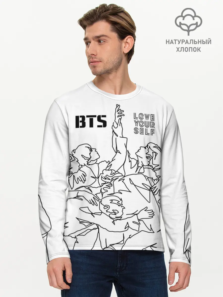 Мужской лонгслив базовый / BTS (P007_P004ooo1836497, P004ooo1836497)