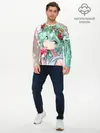 Мужской лонгслив базовый / Цветок и Хацуне Мику (P007_P004ooo1837573, P004ooo1837573)