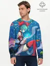 Мужской лонгслив базовый / Hatsune Miku в чулках (P007_P004ooo1837517, P004ooo1837517)