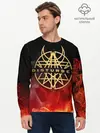 Мужской лонгслив базовый / Disturbed (P007_P004ooo1837789, P004ooo1837789)