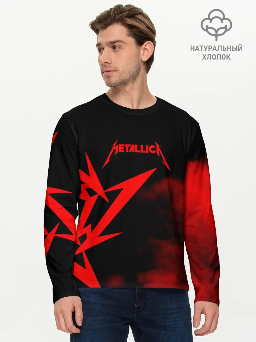 Мужской лонгслив базовый / Metallica (P007_P004ooo1836867, P004ooo1836867)