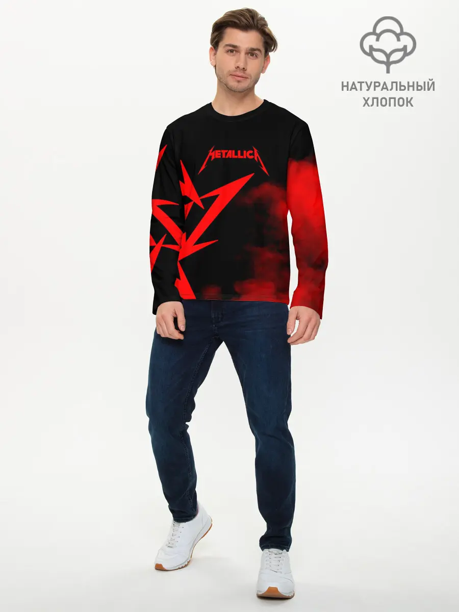 Мужской лонгслив базовый / Metallica (P007_P004ooo1836867, P004ooo1836867)