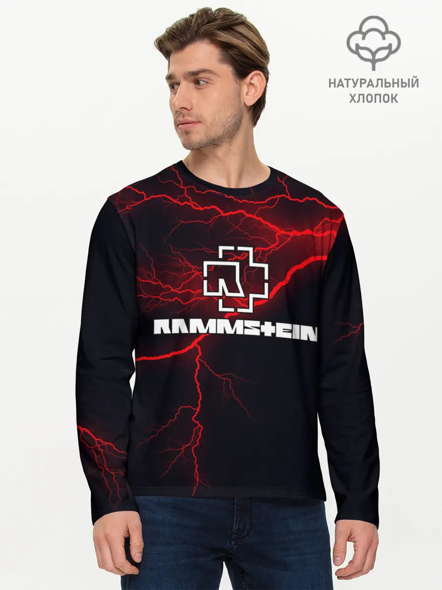 Мужской лонгслив базовый / Rammstein. (P007_P004ooo1836619, P004ooo1836619)