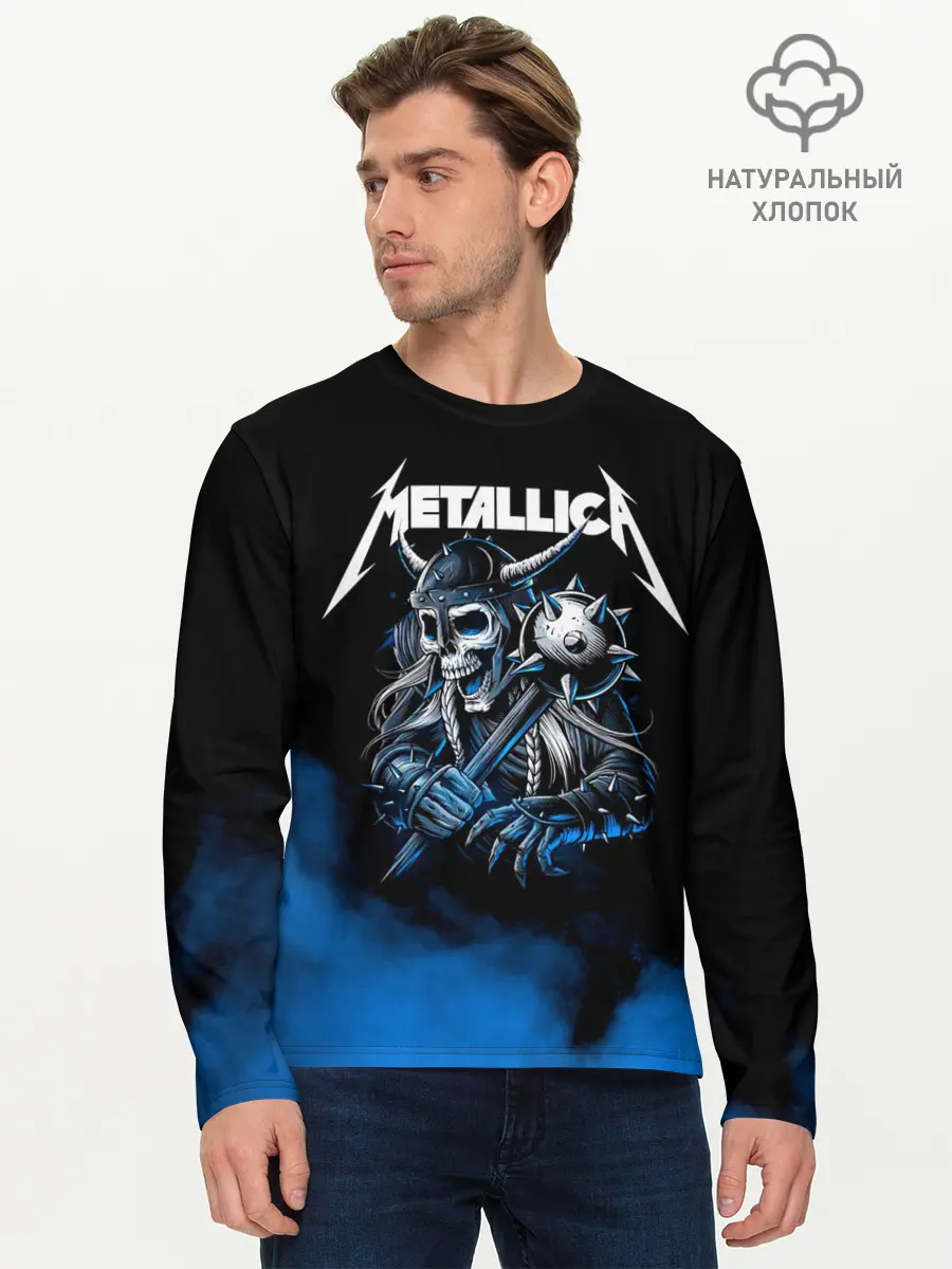 Мужской лонгслив базовый / Metallica (P007_P004ooo1840371, P004ooo1840371)