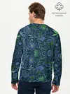Мужской лонгслив базовый / Череп В Цветах (P007_P004ooo1841843, P004ooo1841843)