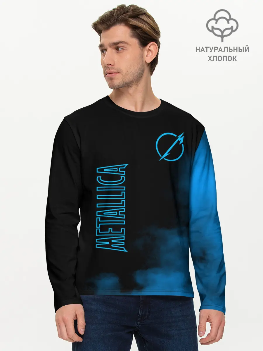 Мужской лонгслив базовый / Metallica (P007_P004ooo1841045, P004ooo1841045)