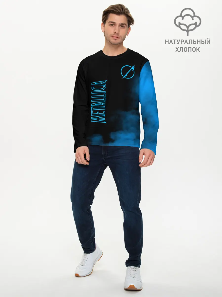 Мужской лонгслив базовый / Metallica (P007_P004ooo1841045, P004ooo1841045)