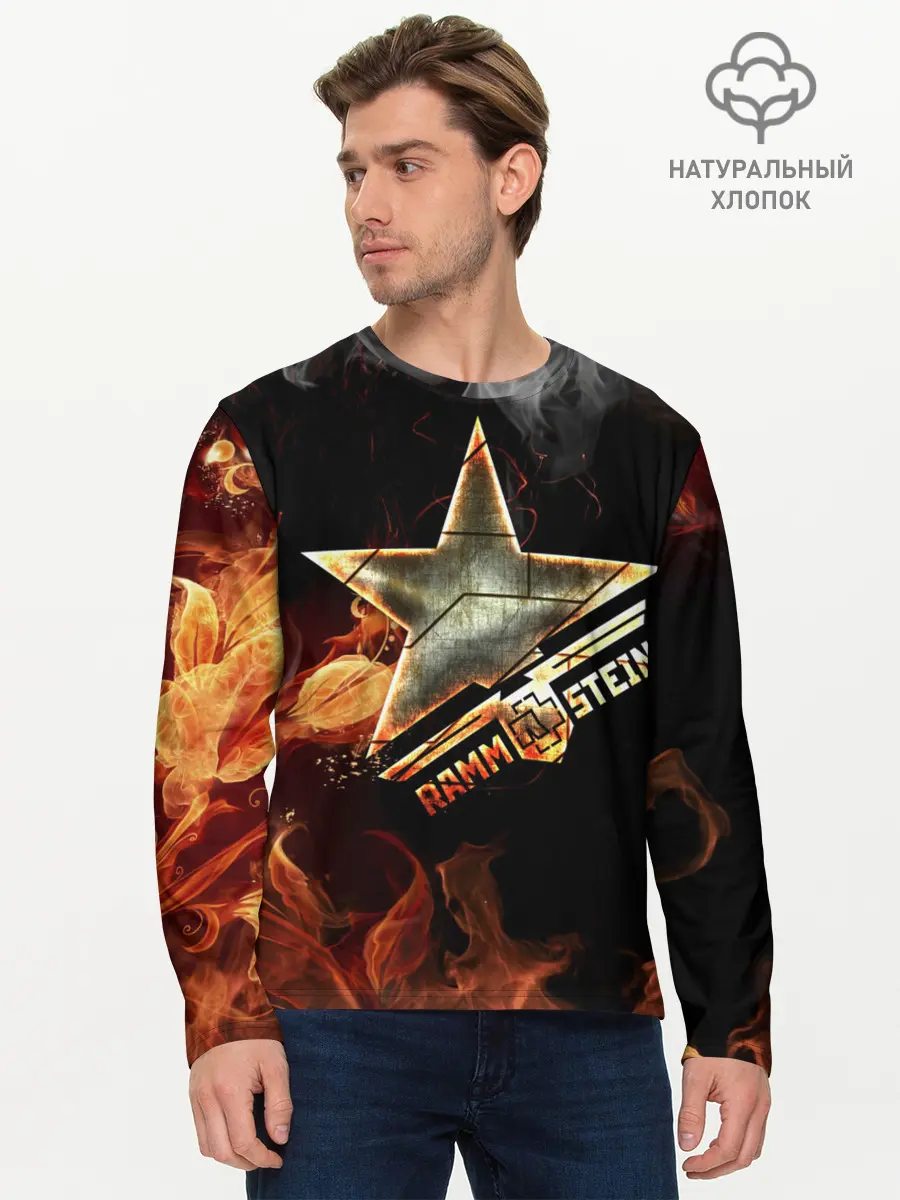 Мужской лонгслив базовый / Rammstein (P007_P004ooo1841145, P004ooo1841145)