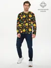 Мужской лонгслив базовый / Хохлома (P007_P004ooo1842635, P004ooo1842635)