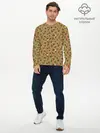 Мужской лонгслив базовый / STRANGER THINGS PATTERN (P007_P004ooo1843013, P004ooo1843013)