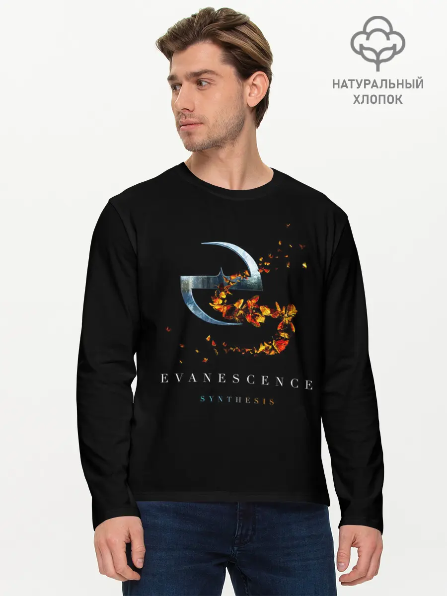 Мужской лонгслив базовый / Evanescence (P007_P004ooo1844725, P004ooo1844725)
