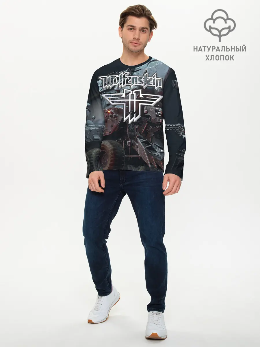 Мужской лонгслив базовый / Wolfenstein (P007_P004ooo1844539, P004ooo1844539)