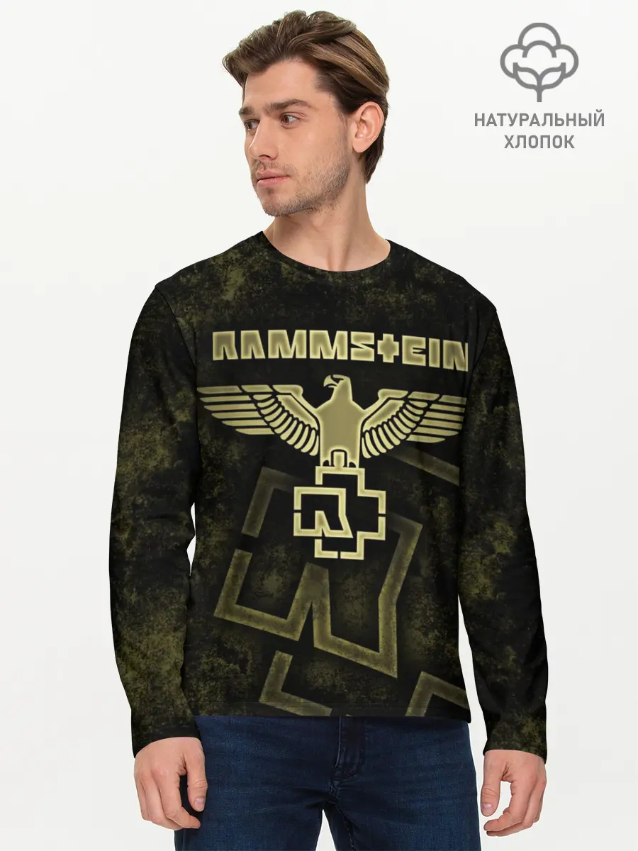 Мужской лонгслив базовый / Rammstein (P007_P004ooo1844301, P004ooo1844301)