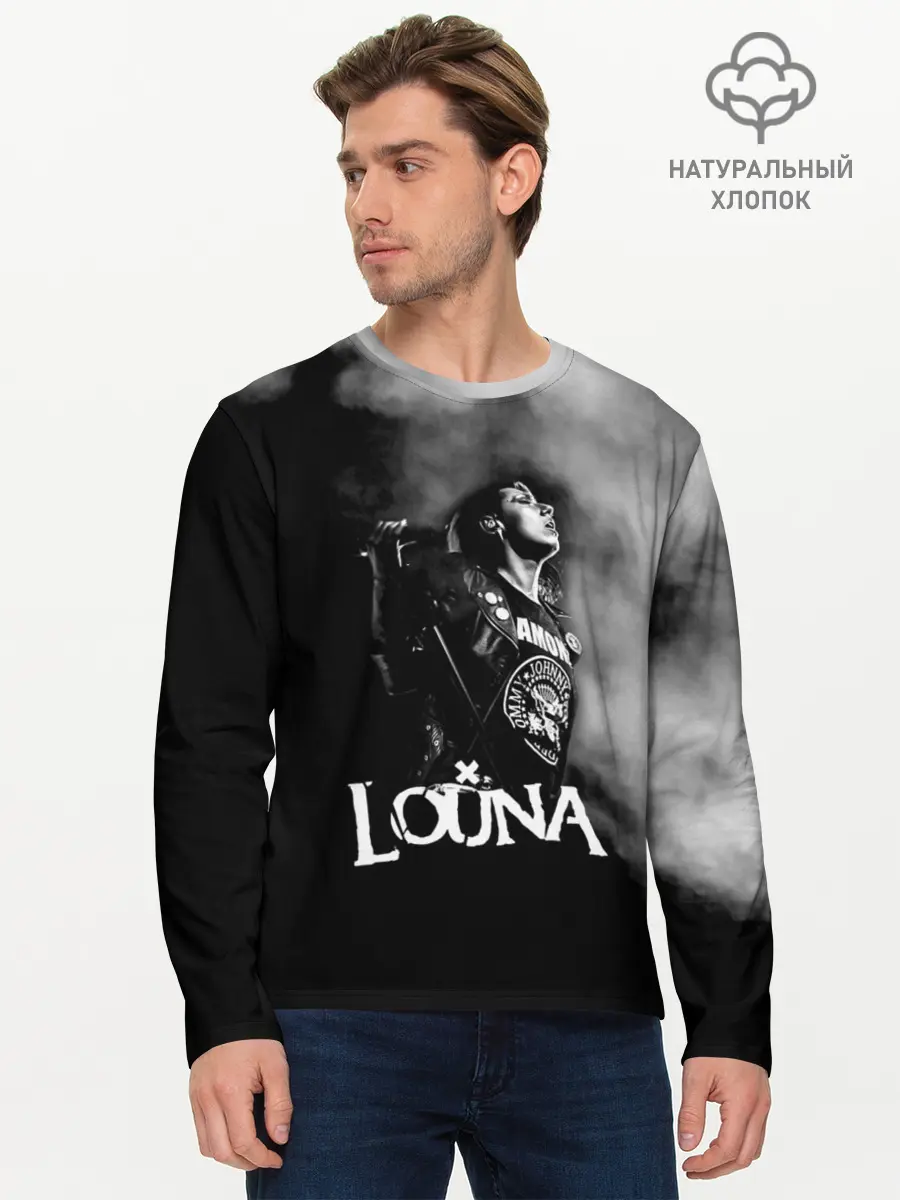 Мужской лонгслив базовый / Louna (P007_P004ooo1844343, P004ooo1844343)