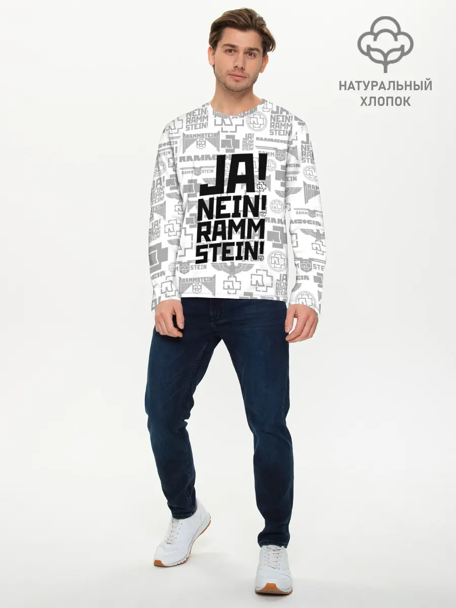 Мужской лонгслив базовый / RAMMSTEIN (P007_P004ooo1848447, P004ooo1848447)