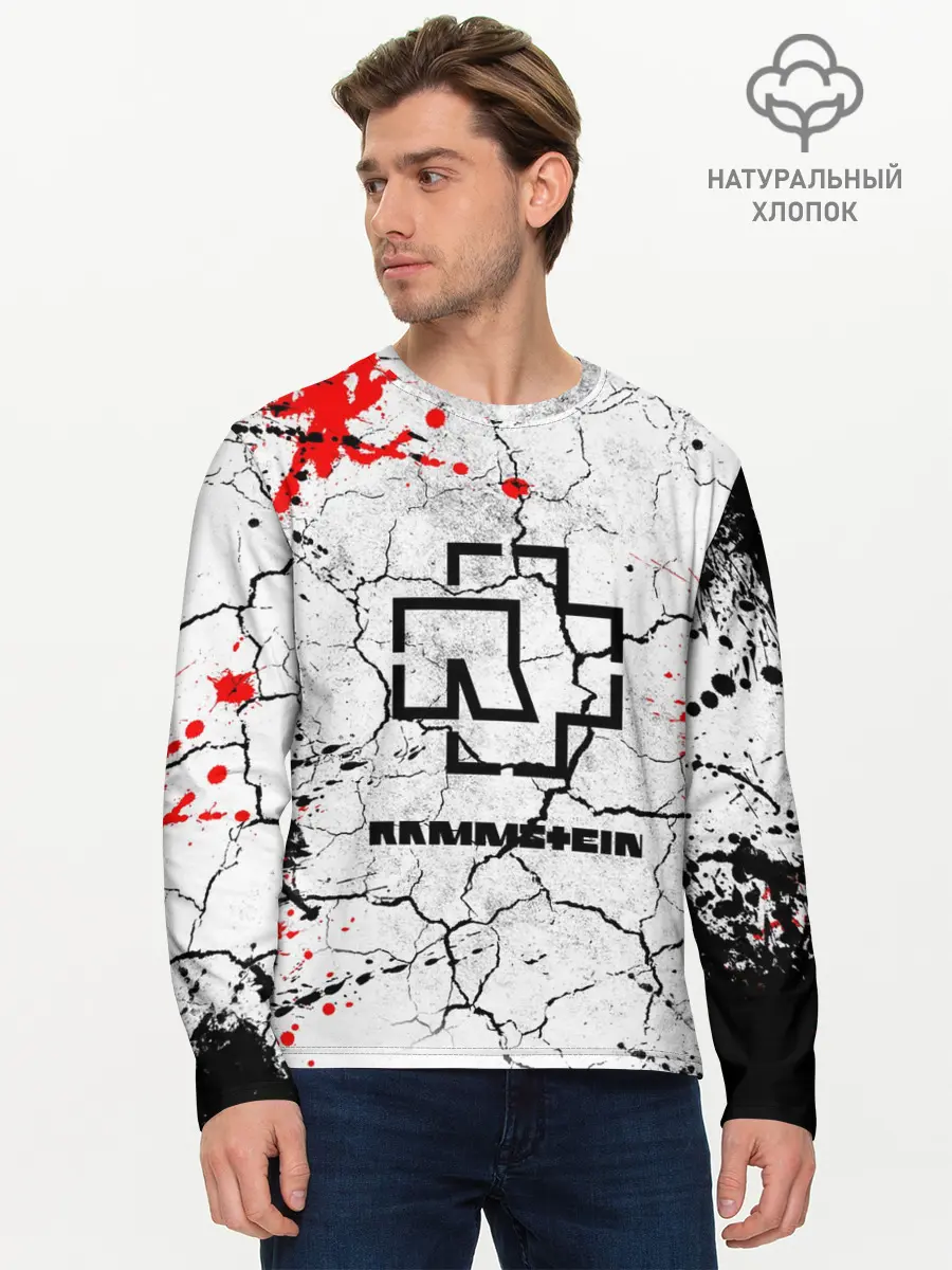 Мужской лонгслив базовый / RAMMSTEIN (P007_P004ooo1848707, P004ooo1848707)