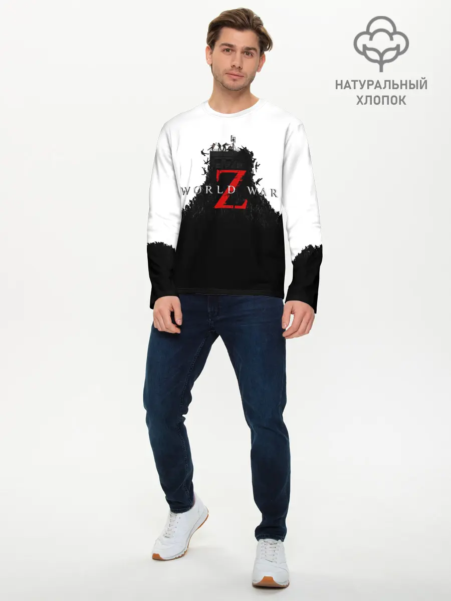 Мужской лонгслив базовый / WORLD WAR Z (P007_P004ooo1847481, P004ooo1847481)