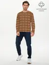 Мужской лонгслив базовый / Плитка Шоколада (P007_P004ooo1850927, P004ooo1850927)