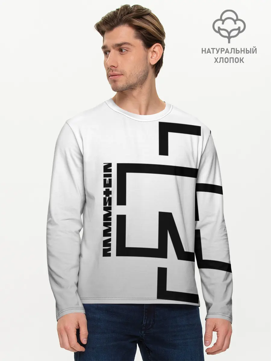 Мужской лонгслив базовый / RAMMSTEIN | РАМШТАЙН (P007_P004ooo1851251, P004ooo1851251)